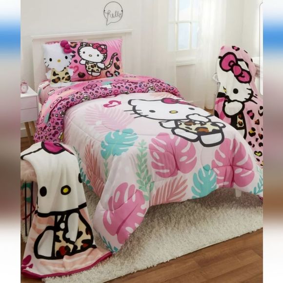 Rare Jungle Hello Kitty Plush Pillow Buddy New with Tags - Picture 17 of 17